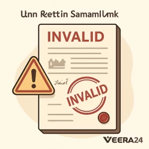 ثبت ملک در سامانه املاک:سند ملک با مهر نامعتبر و علامت هشدار قرمز به دلیل عدم ثبت در سامانه املاک ایران.